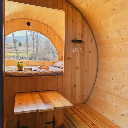 Luxe tent Sanjalica - Riverside Sleeping Barrel By Iglena *